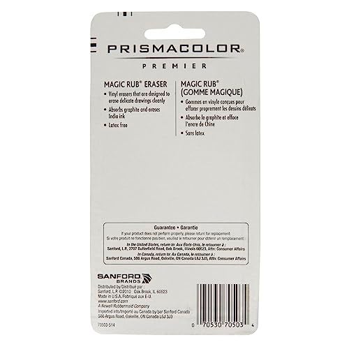 Prismacolor® Magic Rub® Vinyl Erasers, Beige, Pack Of 3 - Image 3