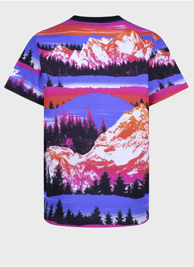 Nike - Snowscape All Over Printed T-Shirt - Image 1
