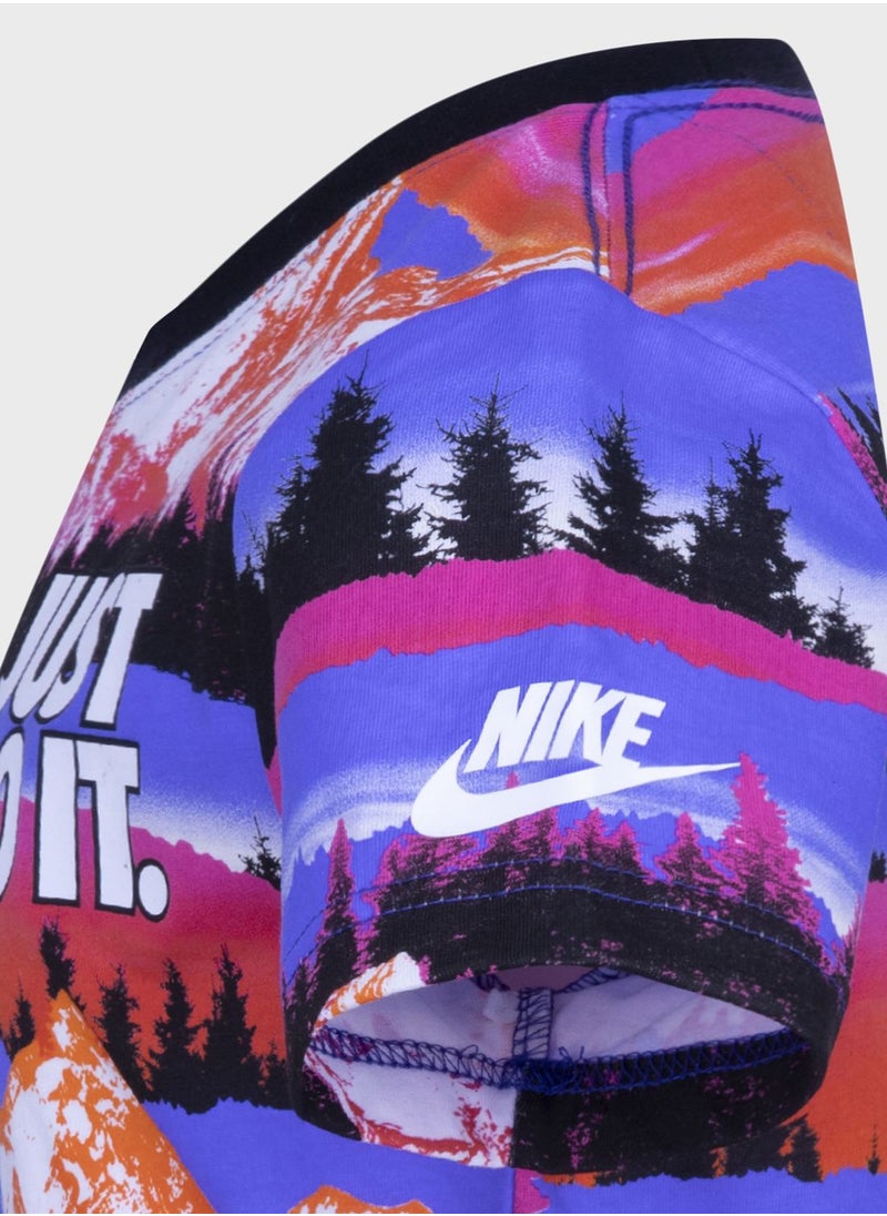 Nike - Snowscape All Over Printed T-Shirt - Image 1