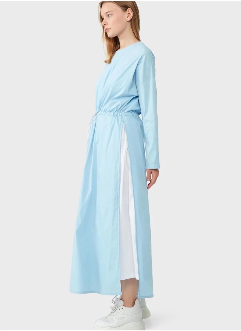 Muni Muni Side Slit Tie Detail Tunic