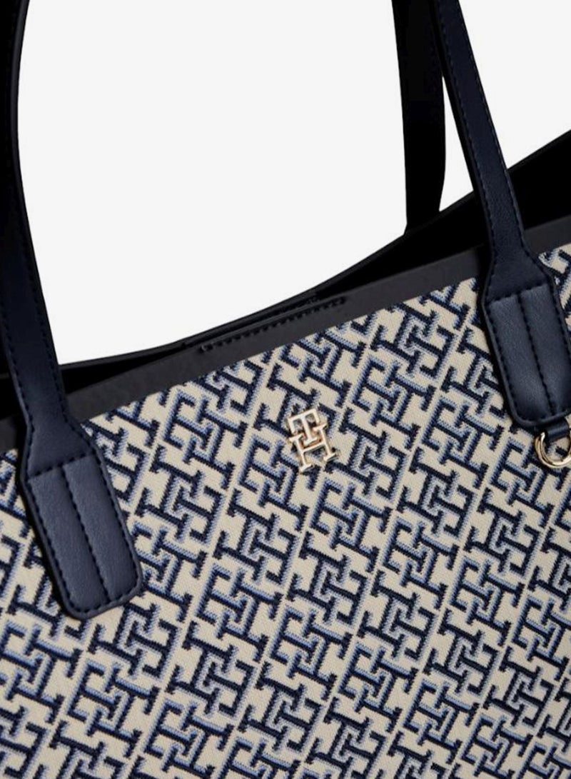 TOMMY HILFIGER Monogram Jacquard Tote Bag - Image 5