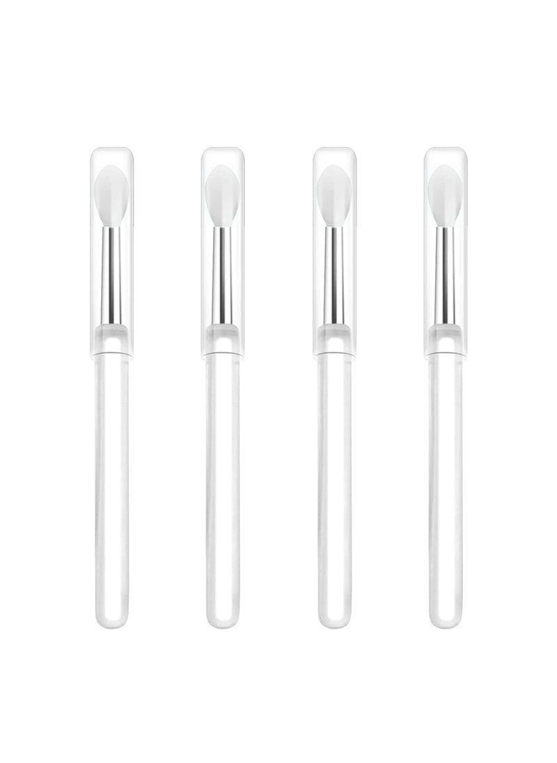 LORMAY Silicone Lip Brushes with Transparent Handles and Caps Perfect Tools for Applying Cream Lip Mask Eyeshadow and Lipstick 4pcs White - pzsku/Z709D04A13DEFE9B2321FZ/45/_/1741001297/3aecf2a8-587b-434a-99d1-1bb9db67d185