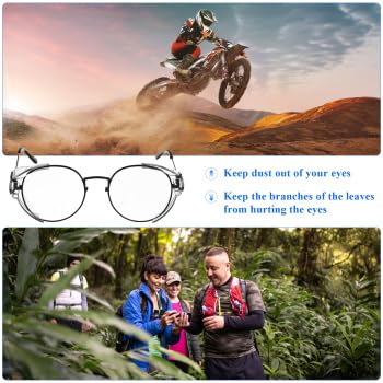 Veemoon 2 Pairs Safety Side Shields for Eye Glasses,Safety Glasses Side Shields Clip on for Outdoor Sports Industrial Work Safety Eyeglasses - Fits Small to Large Eyeglasse - Image 5