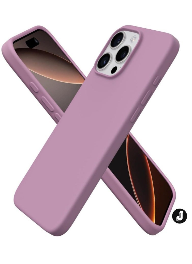 JAJEEK "Premium Soft Liquid Silicone Case for iPhone 16 Pro – Silky Soft Touch Full-Body Protective Bumper (Black Currant)" - Image 1