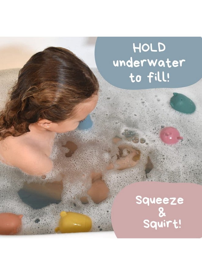 BrushinBella Silicone Bath Toy 4-Pack - Cleanable Silicone Montessori Toys - Bath Toys Dishwasher-Safe - Toddler Tub Toys - Baby Bath Essentials - Image 5