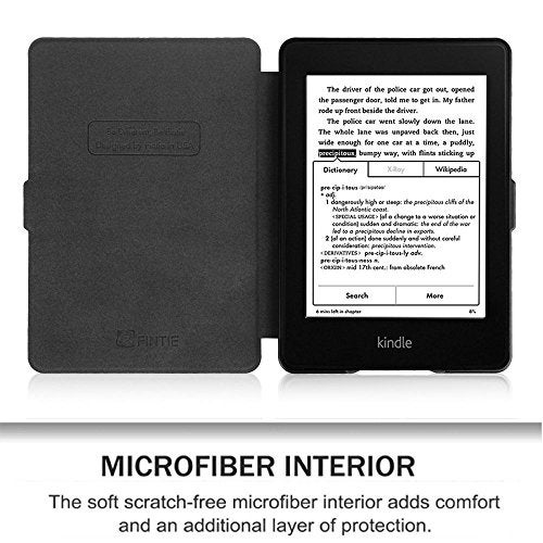 Moca Kindle Paperwhite case. Premium SmartShell Lightest Thinnest Protective PU Leather Case with (Auto Wake/Sleep) Folio Flip Case Flip Cover for Amazon Kindle Paperwhite 2012 , 2013 , 2014 and 2015 New 300 PPI Flip Cover Flip Case (Landscape) - Image 5