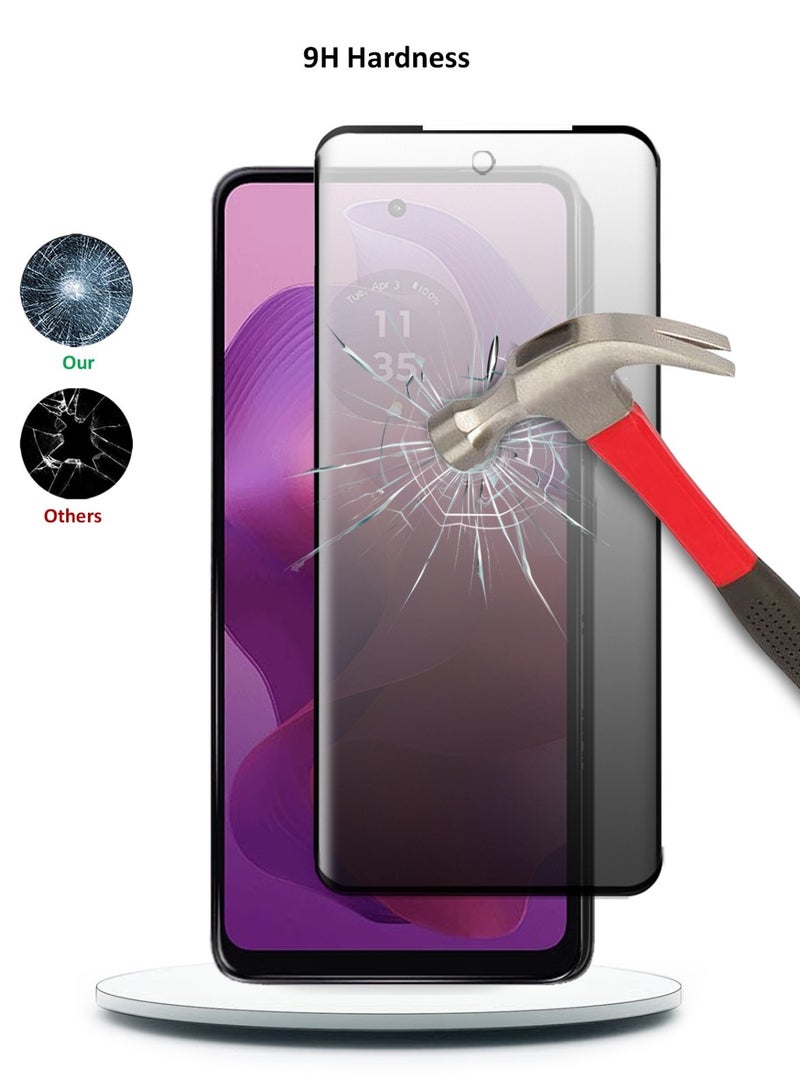 Techie واقي شاشة من الزجاج المقوى عالي الدقة لهاتف موتورولا موتو G24 - مضاد للفقاعات، صلابة 9H، حواف مستديرة 0.33 مم، سهل التركيب - Image 3