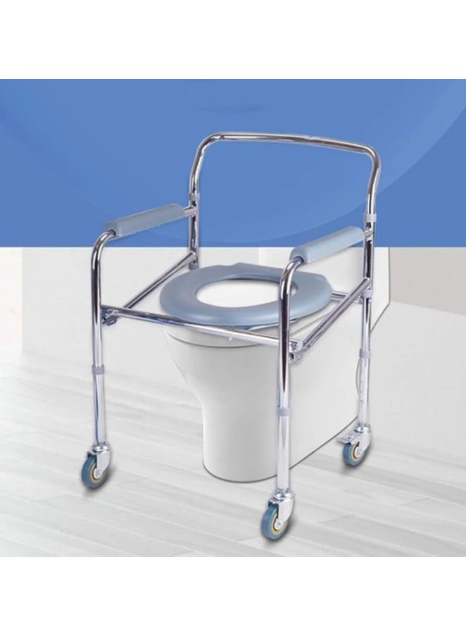 AKM Commode  Chair With Wheels - Image 2