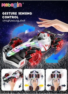 MEBEGIN Remote Control Car Toy with Light and Spray Function, 2.4 GHz Double Side Radio Control Drift Race Car, Gesture Sensing RC Stunt Car, Suitable for Various Roads, Ideal Gift for Kids Aged 6+  - Image 4