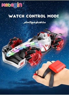 MEBEGIN Remote Control Car Toy with Light and Spray Function, 2.4 GHz Double Side Radio Control Drift Race Car, Gesture Sensing RC Stunt Car, Suitable for Various Roads, Ideal Gift for Kids Aged 6+  - Image 3