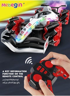 MEBEGIN Remote Control Car Toy with Light and Spray Function, 2.4 GHz Double Side Radio Control Drift Race Car, Gesture Sensing RC Stunt Car, Suitable for Various Roads, Ideal Gift for Kids Aged 6+  - Image 5
