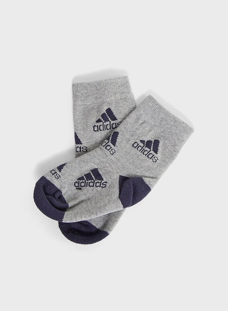Adidas Little Kids 3 Pack Socks
