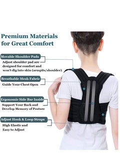 Y&D Professional Posture Corrector for Kids and Teens, Adjustable Upper Back Brace Clavicle Support Brace, Teenagers Boys Girls Spinal to Improve Slouch, Prevent Humpback, Pain Relief,M  - Image 2