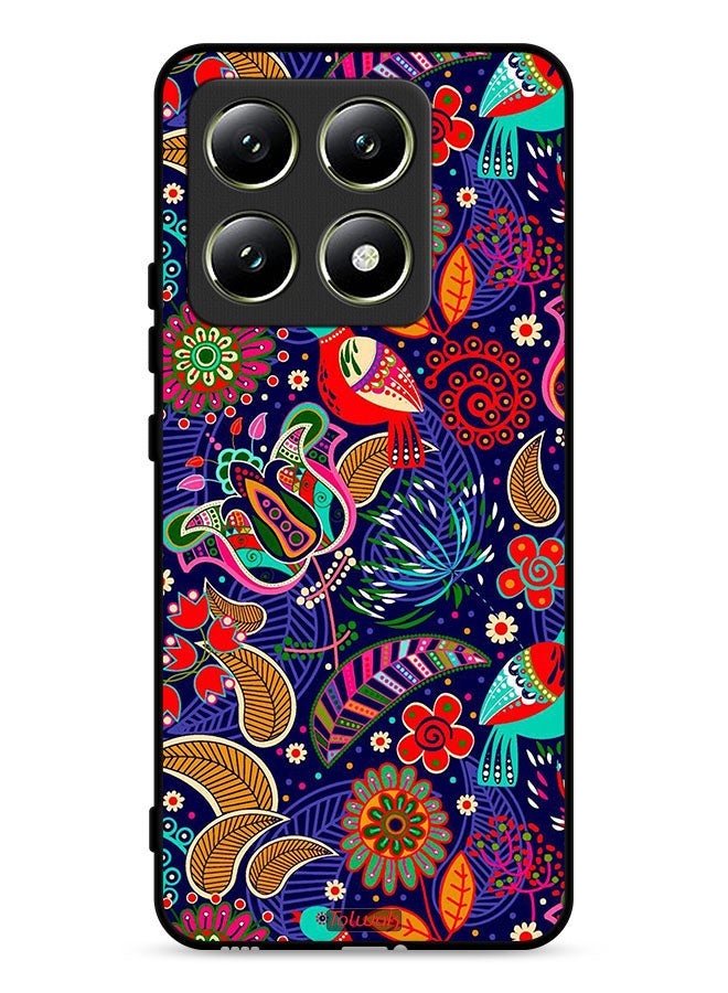 Tolwak Xiaomi 14T 5G Protective Case Cover Birds And Floral Pattern - Image 1