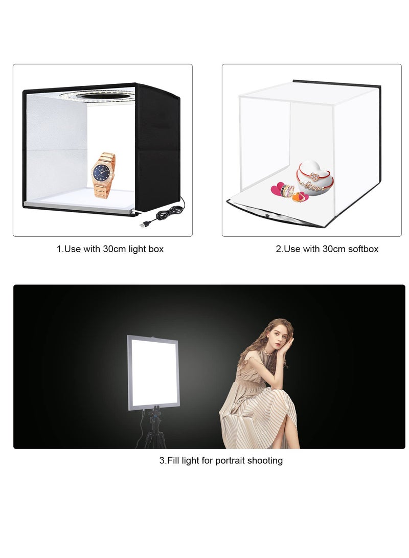 SYOSI 29cm Shadowless Light Panel, Ultra Bright LED Fill Light, USB-C, Touch Bottom, Ideal for Jewelry, Cosmetics, Handicraft Shooting, Drawing, Sketching, Diamond Painting - Image 5