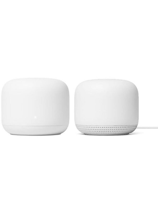 Google Nest WiFi Router and Point - White GA00822-US Snow - Image 2