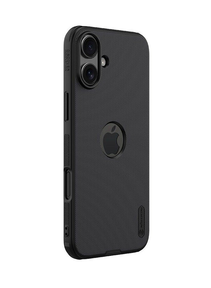 Nillkin Case Cover Super Frosted Pro  With Logo CutOut  Anti-Scratch & Slip  For Iphone 16 (Black) - Image 1