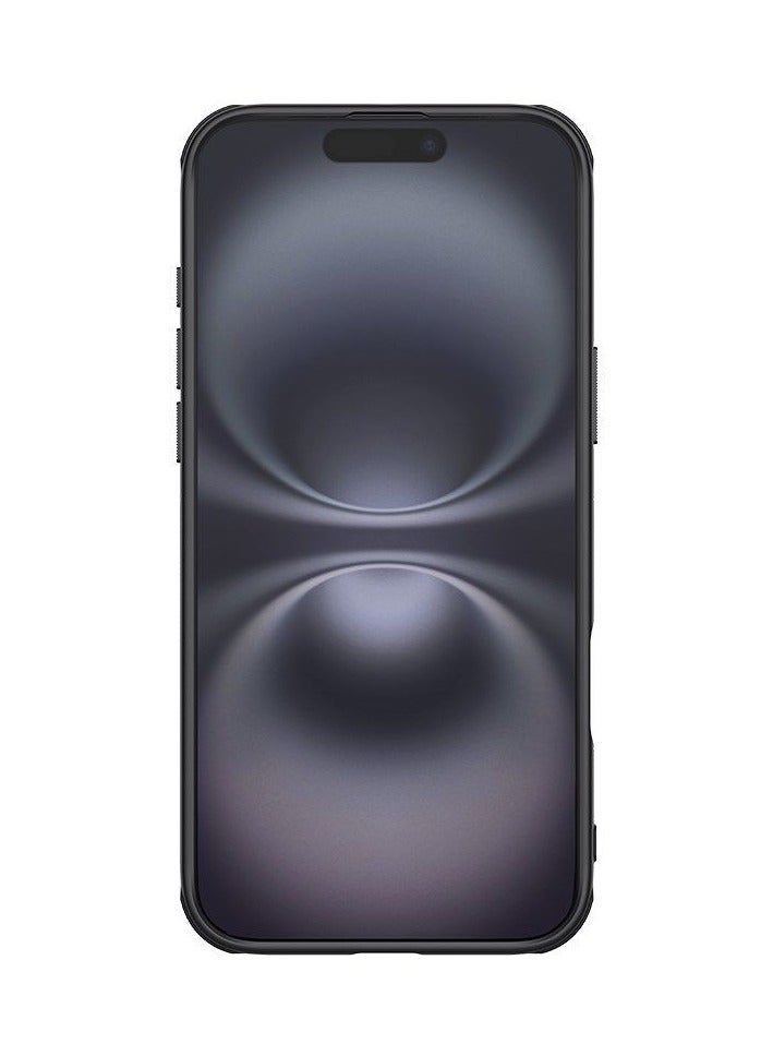 Nillkin Case Cover Super Frosted Pro  With Logo CutOut  Anti-Scratch & Slip  For Iphone 16 (Black) - Image 2