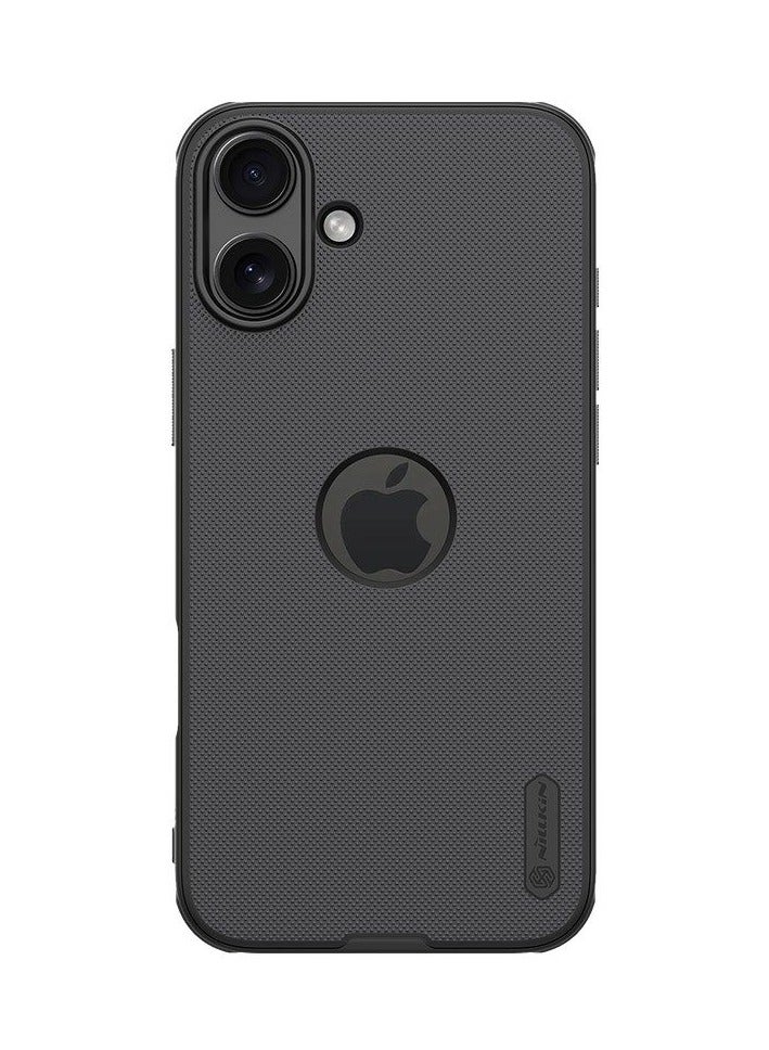 Nillkin Case Cover Super Frosted Pro  With Logo CutOut  Anti-Scratch & Slip  For Iphone 16 (Black) - Image 3