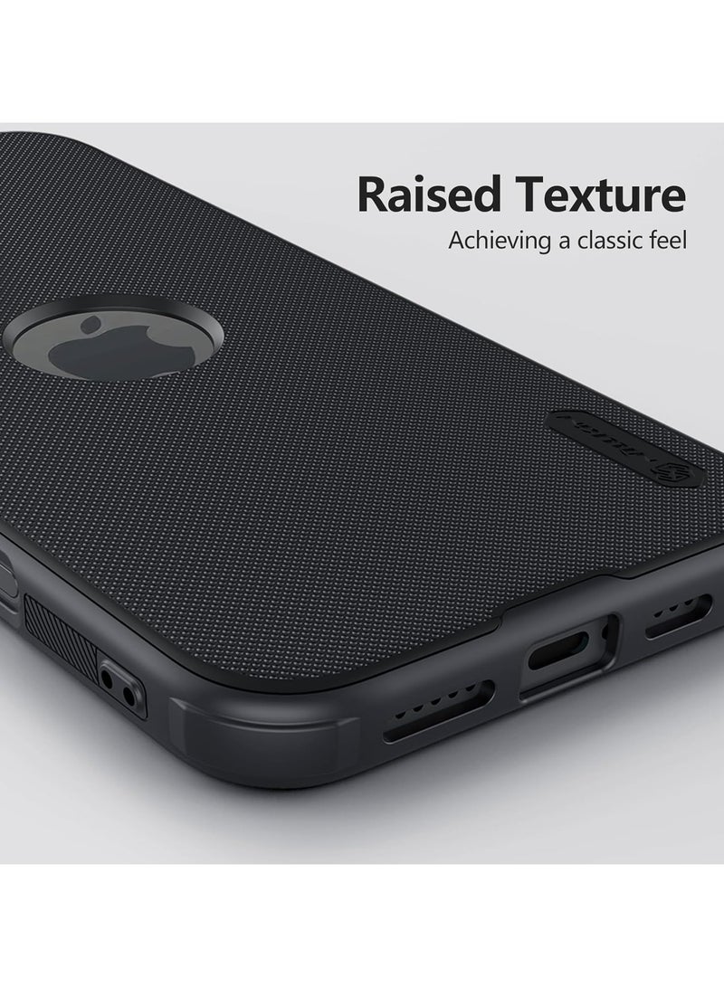 Nillkin Case Cover Super Frosted Pro  With Logo CutOut  Anti-Scratch & Slip  For Iphone 16 (Black) - Image 5