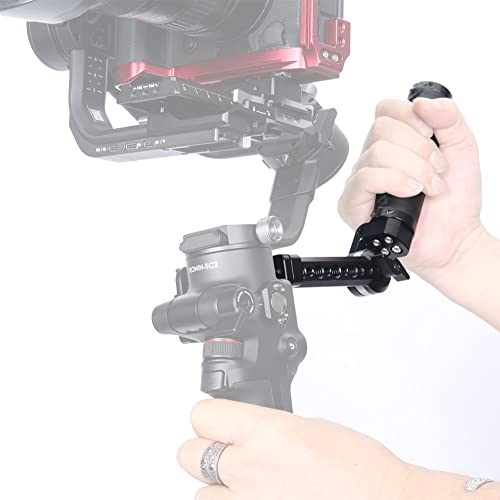 NICEYRIG Leather Handle Grip Kit for DJI Ronin S/SC / RSC2, 200 Degree Adjustment Handgrip with Rosette Mount Extension Bracket - 332 - Image 3