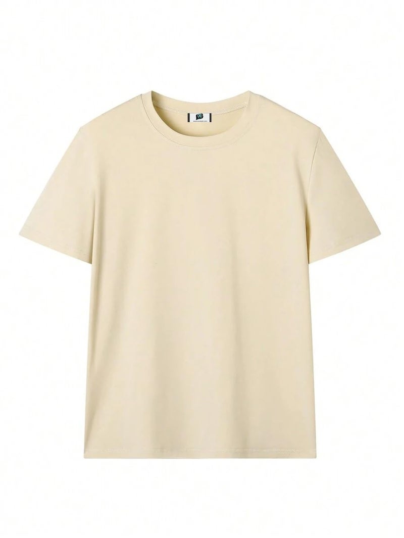 SXV STYLE Women Cotton 'Cherries' Printed Cool Aesthetic Oversized Baggy T-Shirt (XX-Large, Cream) - Image 3