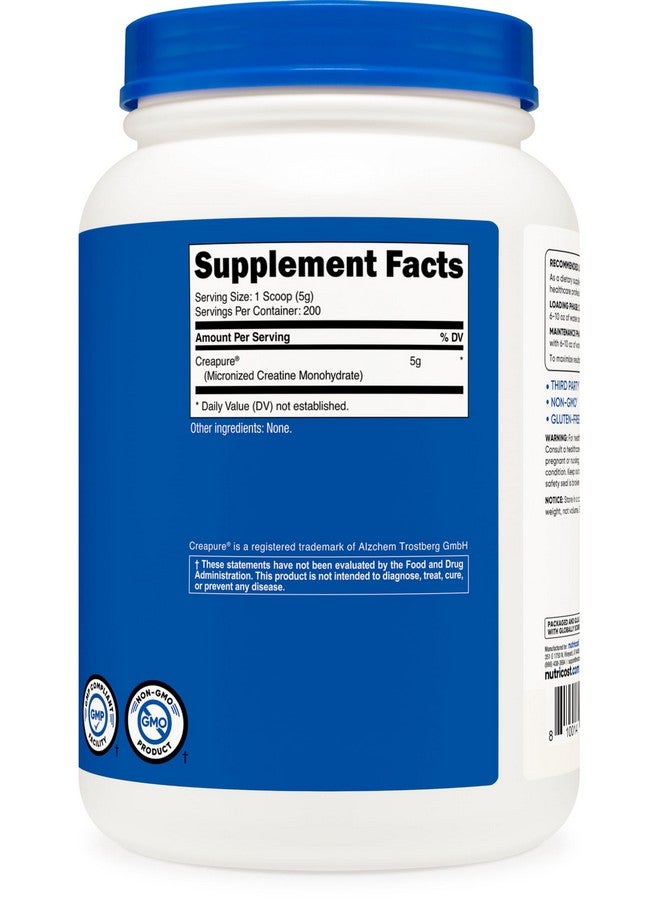 مسحوق مونوهيدرات الكرياتين من نيوتريكوست كريبيور® 1 كجم - Image 4