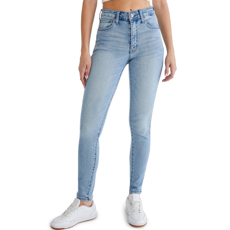 AEROPOSTALE Women's Aero HW Jegging, Medium Wash, 4