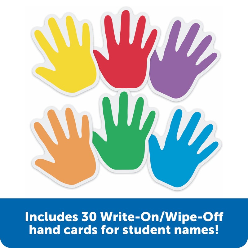 Learning Resources Helping Hands Pocket Chart, 30 Card, Classroom Organization, Teacher Accessories,Teacher Supplies for Classroom,Back to School Supplies - Image 3