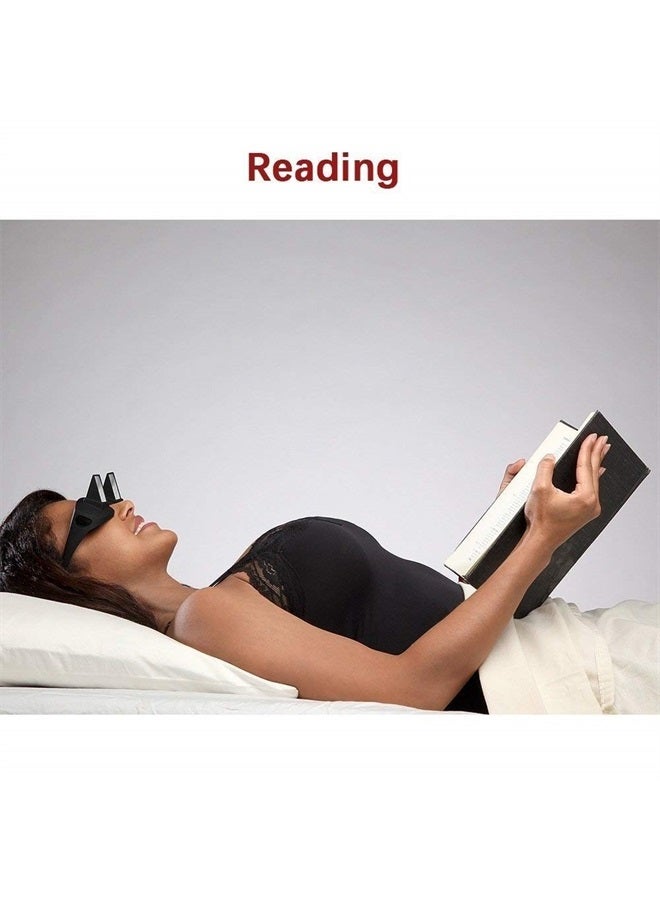 Valuu Lazy Glasses Bed Prism Glasses Spectacles Horizontal High Definition Glasses Prism Periscope Lie Down Eyeglasses for Reading and Watch TV in Bed Unisex  - Image 3