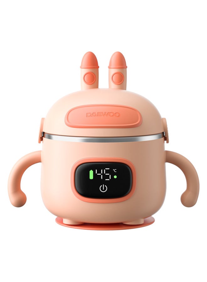 Daewoo Baby Incubation Bowl Rechargeable Children's Baby Drop-resistant Stainless Steel Water-free Intelligent Constant Temperature Bowl Food Bowl