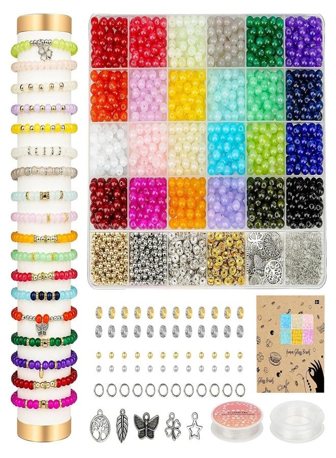 BuyLift Jewelry Making Kit - 5000+ Colorful Clay Beads, Letter Charms & Unicorn Pendants | 24-Color Bracelet Making Kit for Girls, DIY Friendship Bracelet Craft Gift for Kids Ages 6-12 (6 mm multicolor) - Image 1