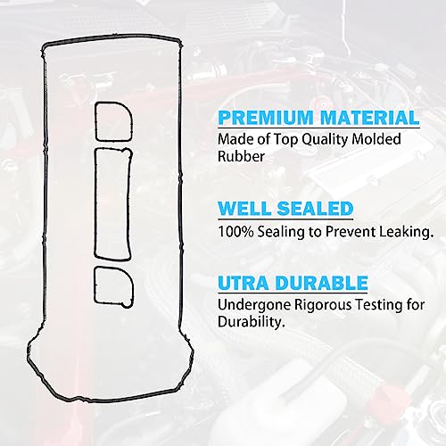 MNJWS Valve Cover Gasket Set - Compatible with 2.0L 2.3L 2.5L Ford Escape, Focus, Funsion, Ranger, Transit Connect, Mazda 3, 5, 6, CX-7, MX-5, Tribute, B2300 - Replace VS50639R1 - Image 5