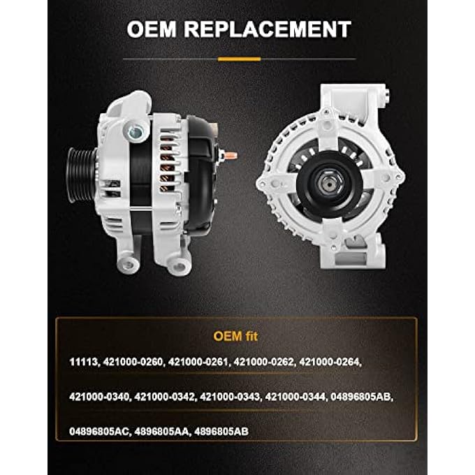 ROADFAR New Alternator Replacement for 2005-2007 for Chrysler 300 2006-2007 for Dodge Charger 2005-2007 for Dodge Magnum 11113 - Image 4