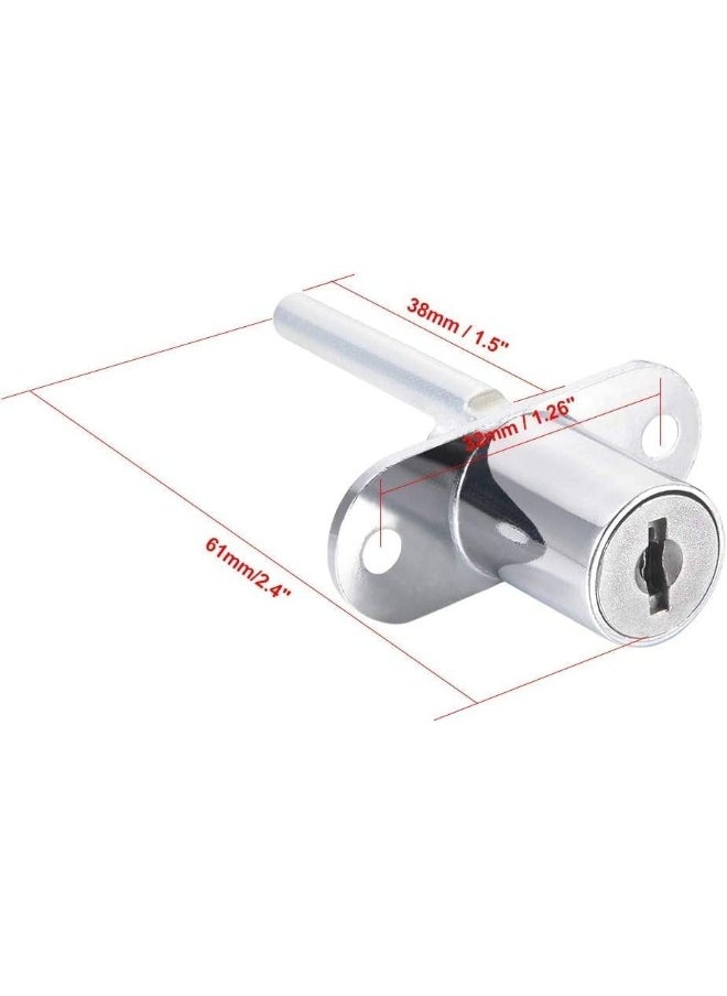 Royal Apex Drawer Lock Plunger Lock With Key Zinc Alloy File Cabinet Lock Cupboard Cam Lock Cabinet Door Locks For Filing Cabinets Wardrobe Display  - Image 2