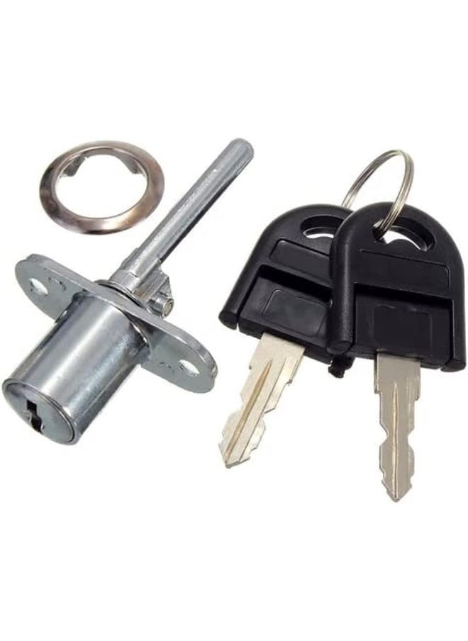 Royal Apex Drawer Lock Plunger Lock With Key Zinc Alloy File Cabinet Lock Cupboard Cam Lock Cabinet Door Locks For Filing Cabinets Wardrobe Display  - Image 1
