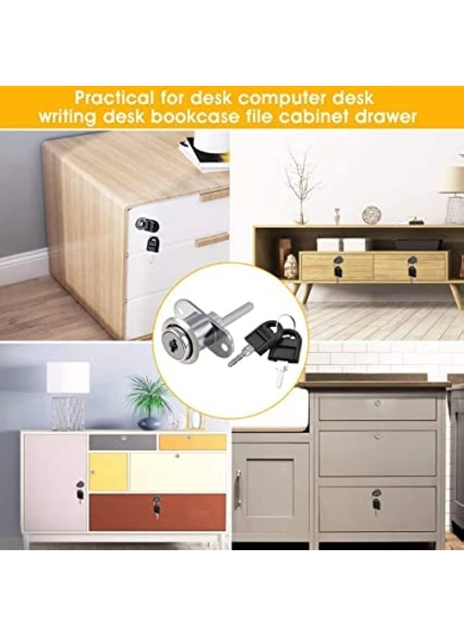 Royal Apex Drawer Lock Plunger Lock With Key Zinc Alloy File Cabinet Lock Cupboard Cam Lock Cabinet Door Locks For Filing Cabinets Wardrobe Display  - Image 4