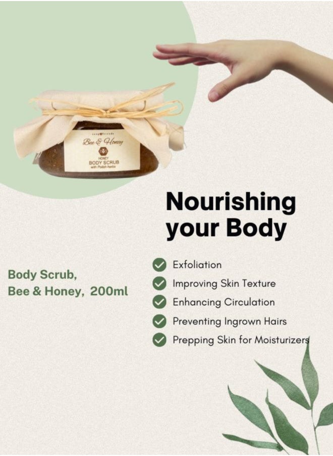 Soap&Friends - Soap&Friends Body Scrub - Exfoliating Scrub with Bee and Honey and Polish Herbs, 200 ml - Image 1