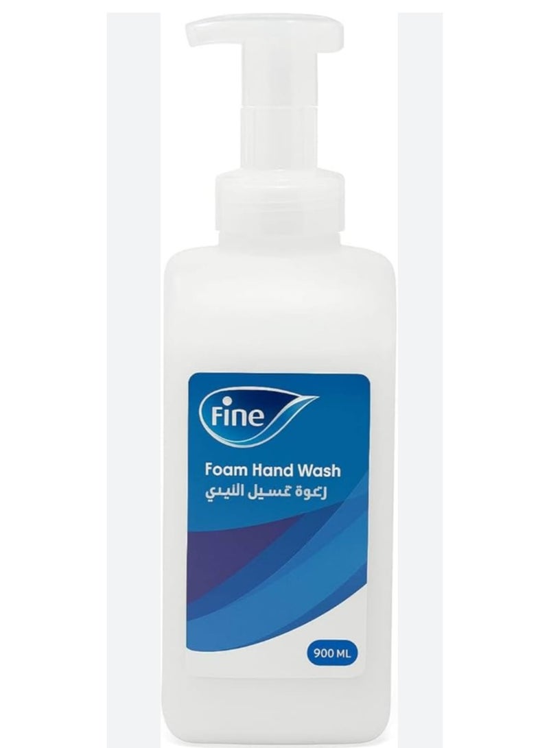 Fine Foam Hand Wash 900ml – Rich Gentle Cleansing Foam with Easy Pump Dispenser - Image 3