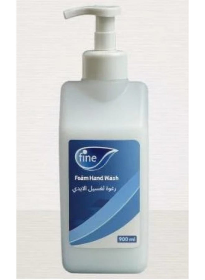 Fine Foam Hand Wash 900ml – Rich Gentle Cleansing Foam with Easy Pump Dispenser - Image 1