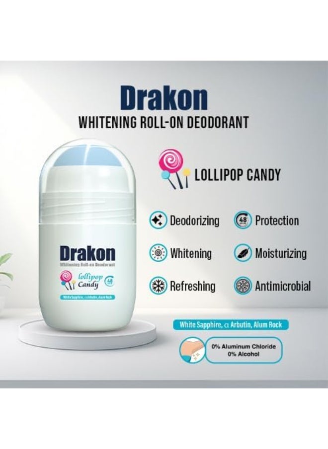 Whitening Boll-on Deodorant‏ lollipop candy 50 ml