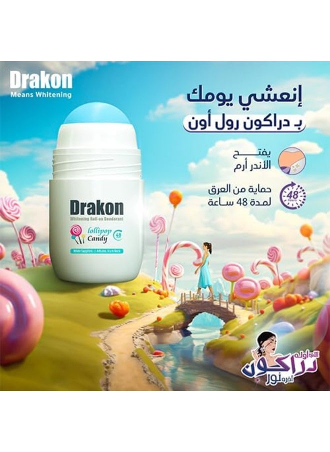 Whitening Boll-on Deodorant‏ lollipop candy 50 ml