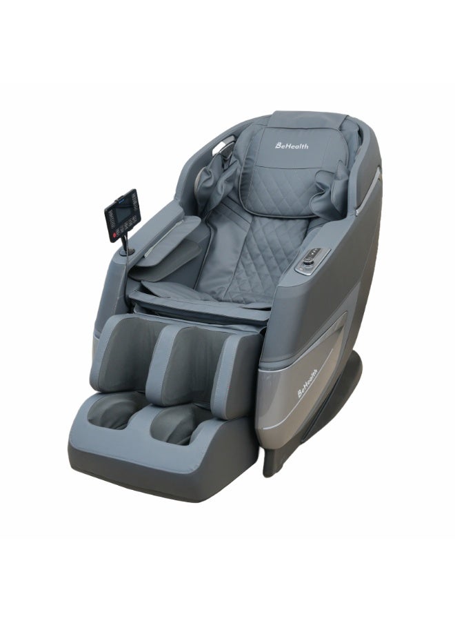 BeHealth BeHealth PrimeAngel Massage Chair Full Body with 28-Point Roller System, 10 Auto Programs, Zero Gravity, Heat Therapy, Foot Rollers, Bluetooth Speakers, LCD Control, Airbag Massage (Gray with Black) - Image 1