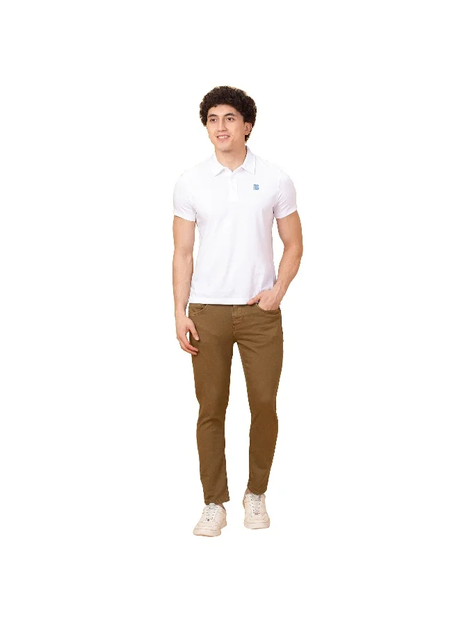 بيينغ هيومان Mens Camel Cropped Fit Denims