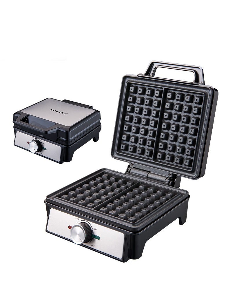 سوكاني ومصنع وافل، وخبز الإفطار، وآلة شطائر، وهو جهاز قادر على ضبط درجة الحرارة -شواية بانانيني، وطلاء غير لاصق، وشواء إفطار واحد - Image 1