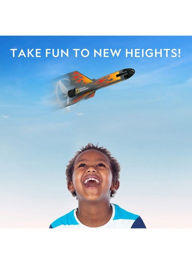 NATIONAL GEOGRAPHIC - Rocket Launcher For Kids Patent Pending Motorized Air Rocket Toy Launch Up To 200 Ft. With Safe Landing Kids Outdoor Toys & Model Rockets Gifts For Boys And Girls Space Toys - Image 1