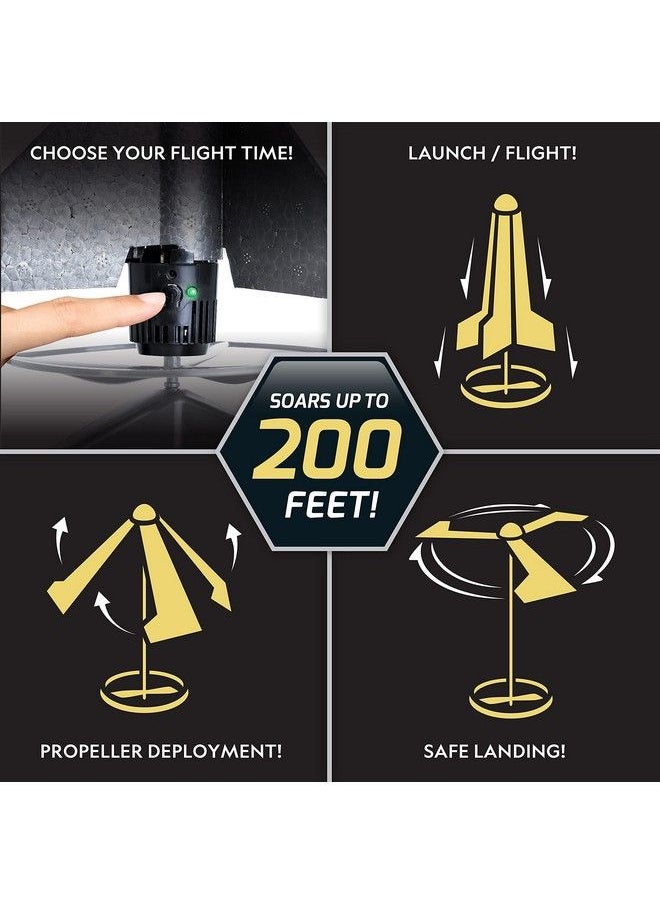 NATIONAL GEOGRAPHIC - Rocket Launcher For Kids Patent Pending Motorized Air Rocket Toy Launch Up To 200 Ft. With Safe Landing Kids Outdoor Toys & Model Rockets Gifts For Boys And Girls Space Toys - Image 1