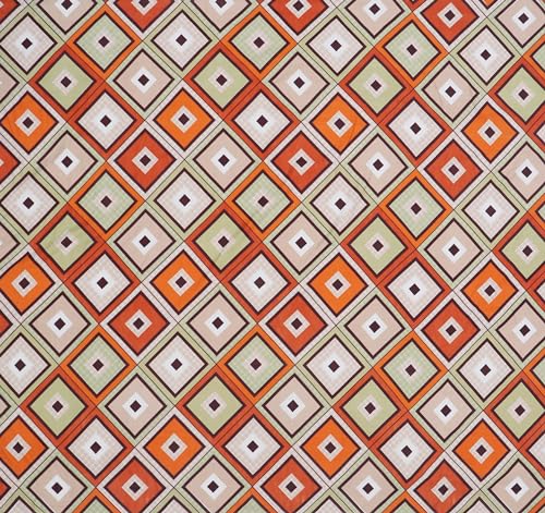 Dream Living Dream Living 100% Microfiber Bedsheet for Double Bed with 2 Pillow Covers Breathable | Wrinkle Free and Super Soft Touch Flat Double Bedsheet Geometric Print- Orange Brown, 180 tc  - Image 4