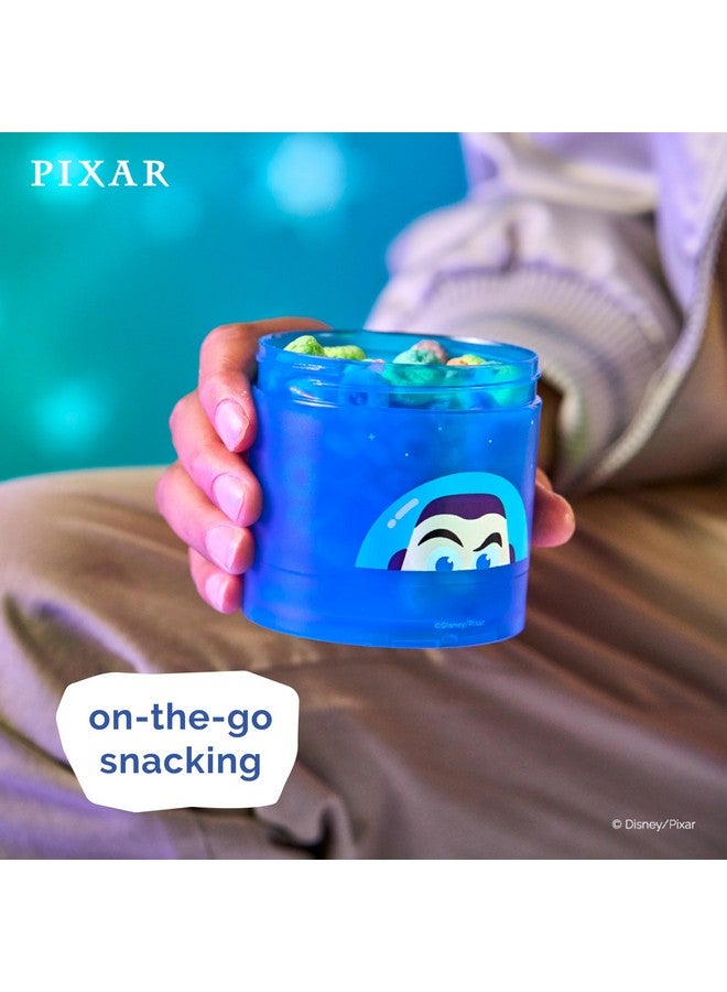Whiskware Disney Pixar Stackable Polypropylene Snack Containers for Kids and Toddlers, 3 Stackable Snack Cups for School and Travel, Toy Story Buzz Lightyear - Image 5