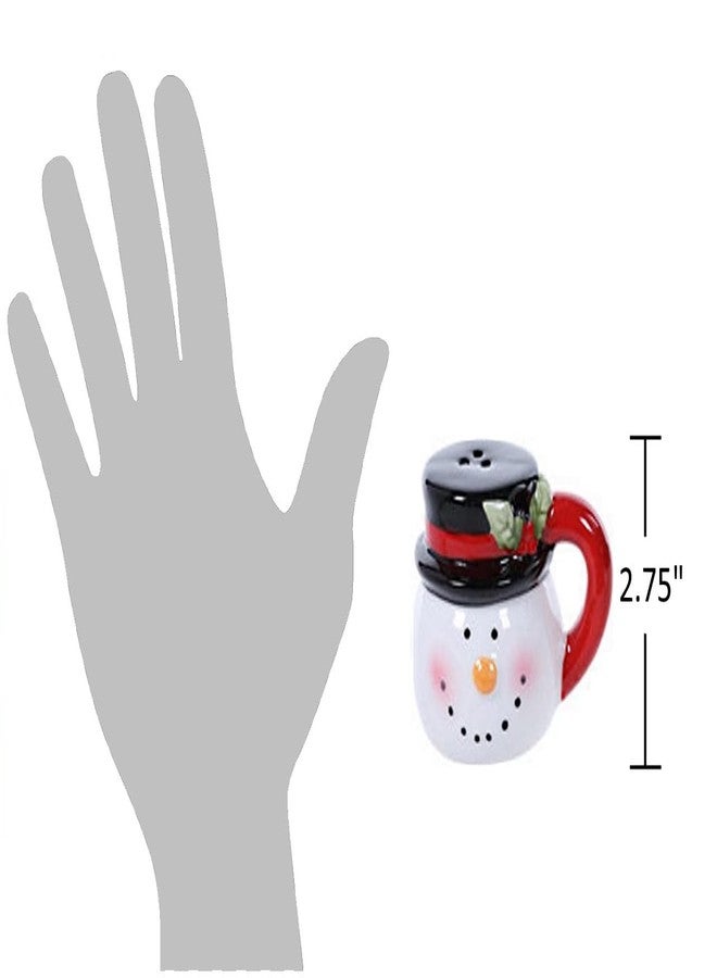 The Bridge Collection Snowman Mug Salt & Pepper Shaker Set - Image 4